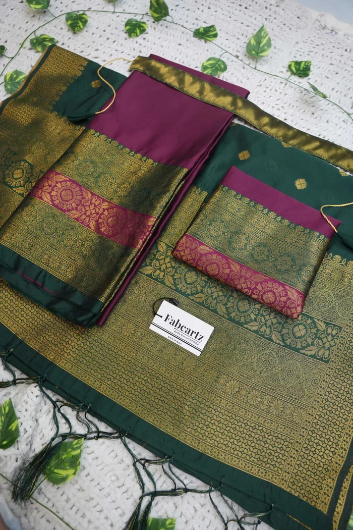 South Indian Festival Traditional Half Saree UniversalPlain - Image 67