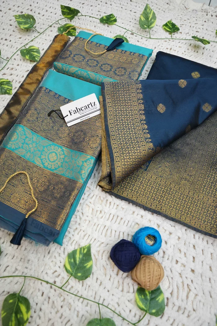 South Indian Festival Traditional Half Saree UniversalPlain - Image 70