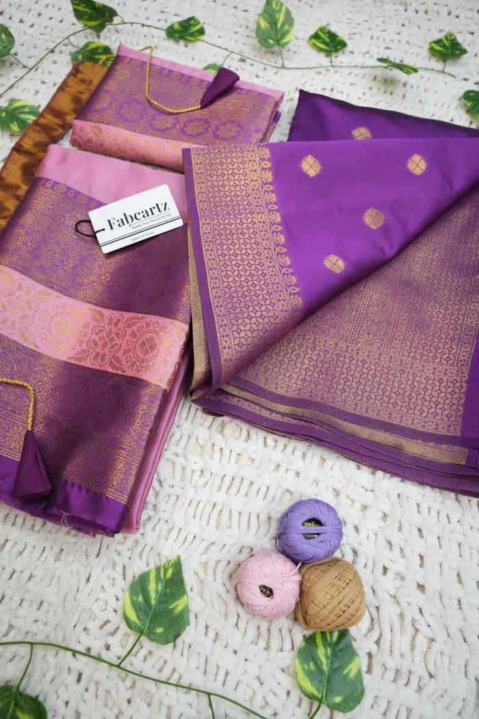 South Indian Festival Traditional Half Saree UniversalPlain - Image 78