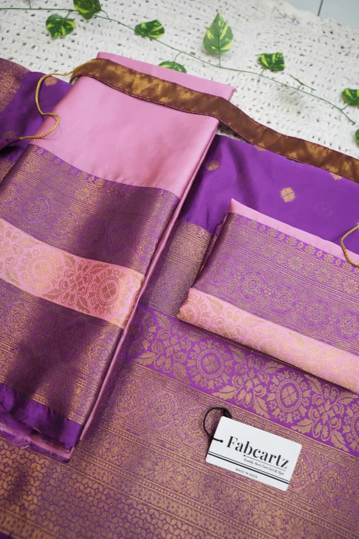 South Indian Festival Traditional Half Saree UniversalPlain - Image 81