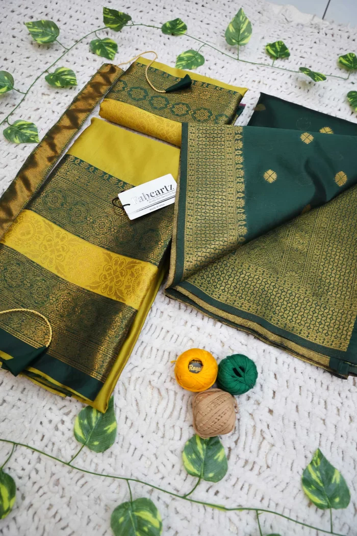 South Indian Festival Traditional Half Saree UniversalPlain - Image 87