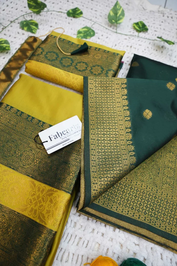 South Indian Festival Traditional Half Saree UniversalPlain - Image 88