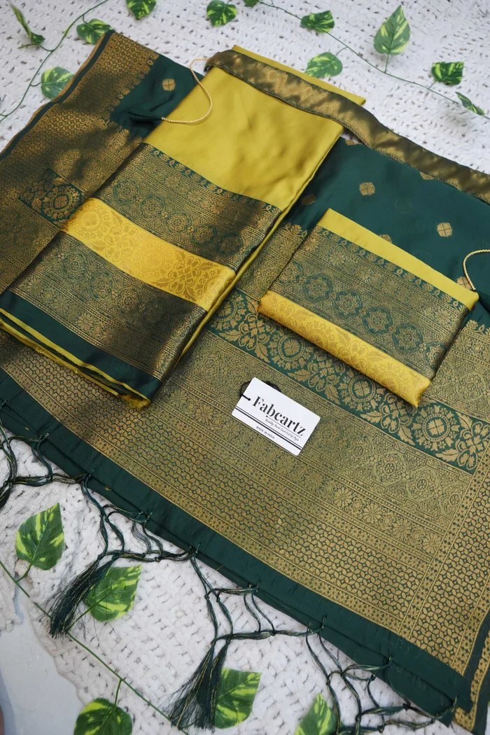 South Indian Festival Traditional Half Saree UniversalPlain - Image 91