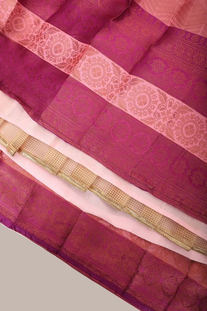 South Indian Festival Traditional Half Saree UniversalWork - Image 9