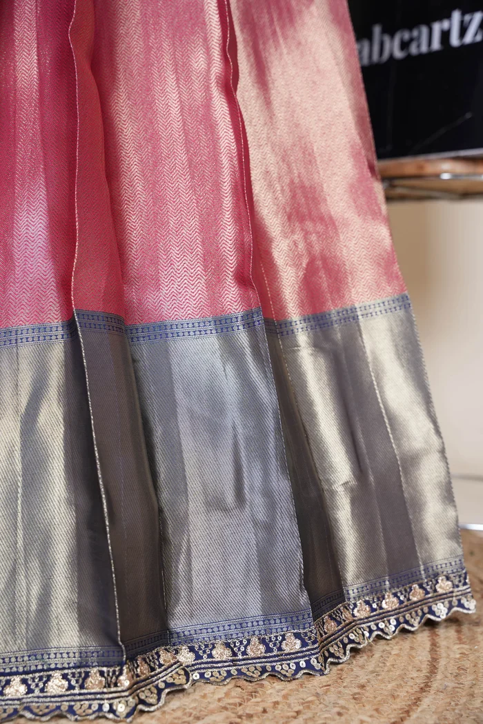 South Indian Festival Traditional Half Saree with Embroidered Blouse & Dupatta Kanika - Image 35