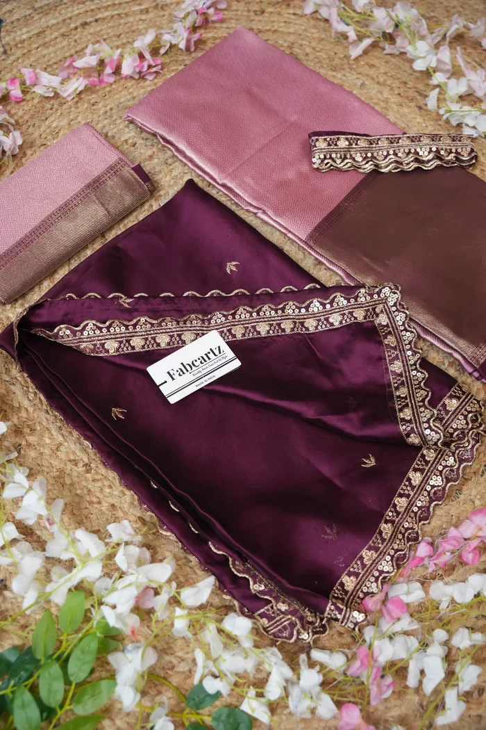 South Indian Festival Traditional Half Saree with Embroidered Blouse & Dupatta Kanika - Image 45
