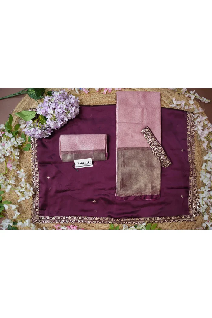 South Indian Festival Traditional Half Saree with Embroidered Blouse & Dupatta Kanika - Image 49
