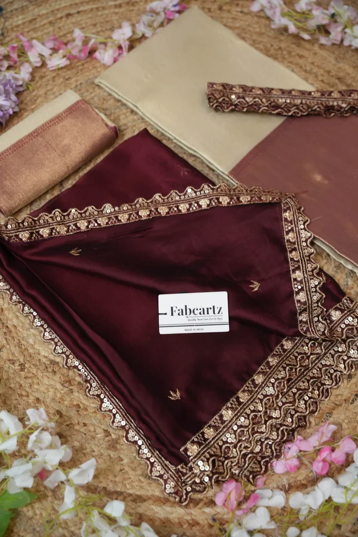 South Indian Festival Traditional Half Saree with Embroidered Blouse & Dupatta Kanika - Image 52