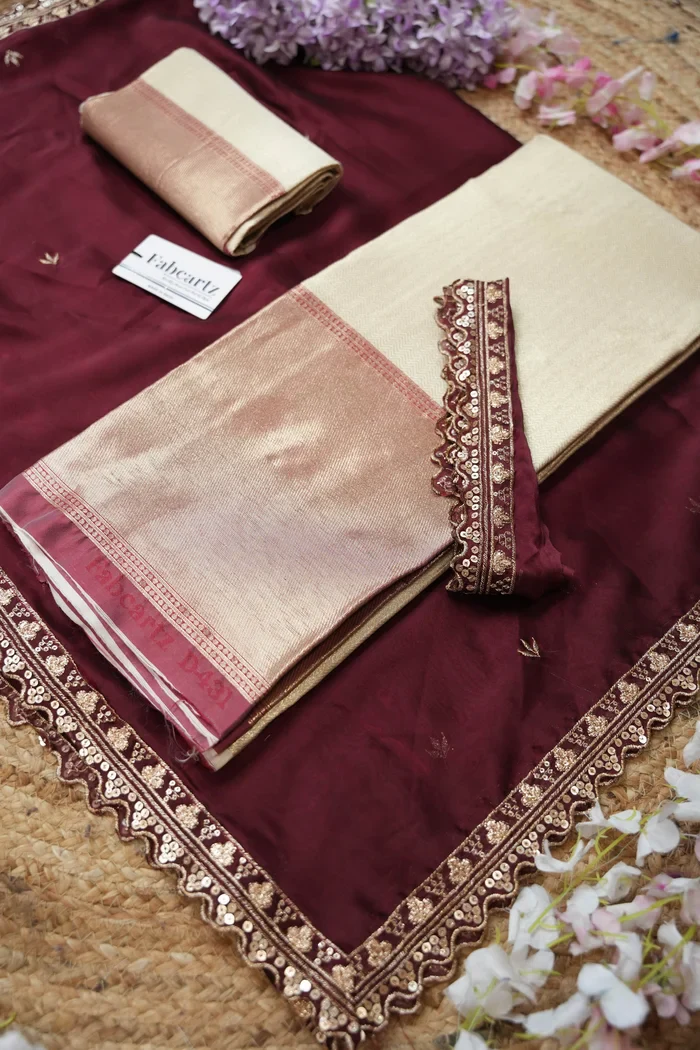 South Indian Festival Traditional Half Saree with Embroidered Blouse & Dupatta Kanika - Image 54