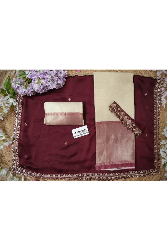 South Indian Festival Traditional Half Saree with Embroidered Blouse & Dupatta Kanika - Image 55
