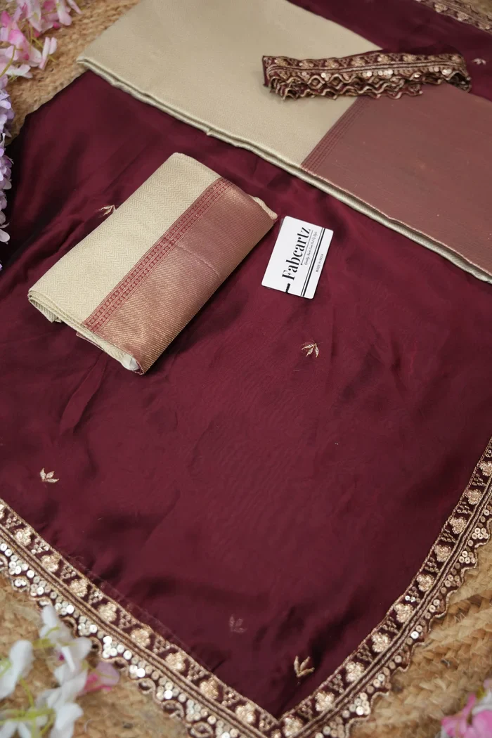 South Indian Festival Traditional Half Saree with Embroidered Blouse & Dupatta Kanika - Image 56