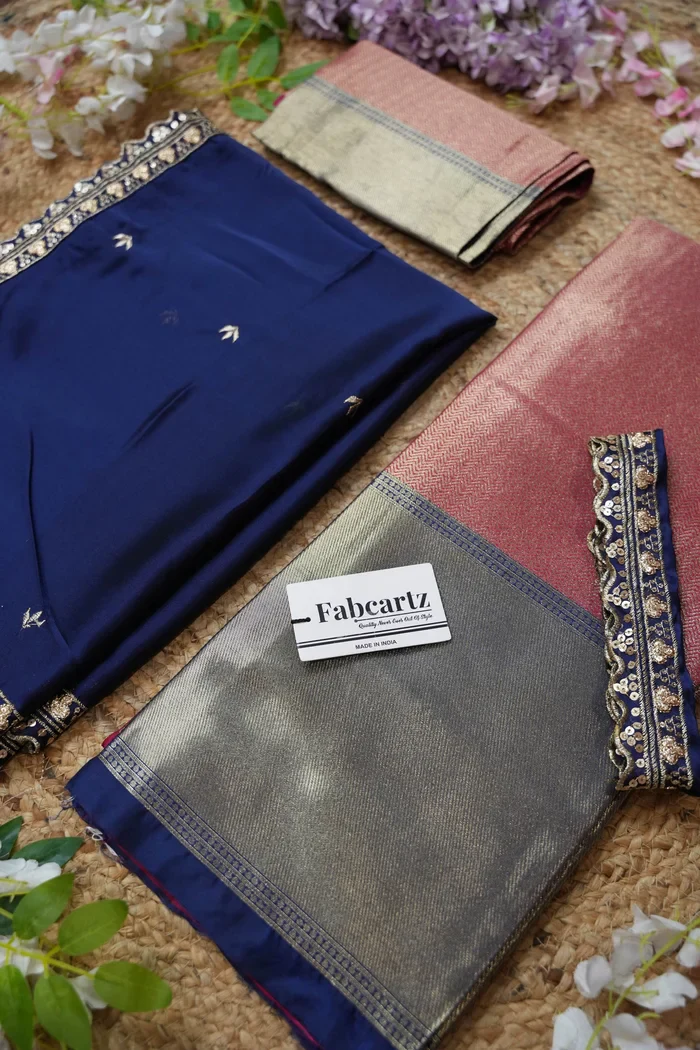 South Indian Festival Traditional Half Saree with Embroidered Blouse & Dupatta Kanika - Image 67
