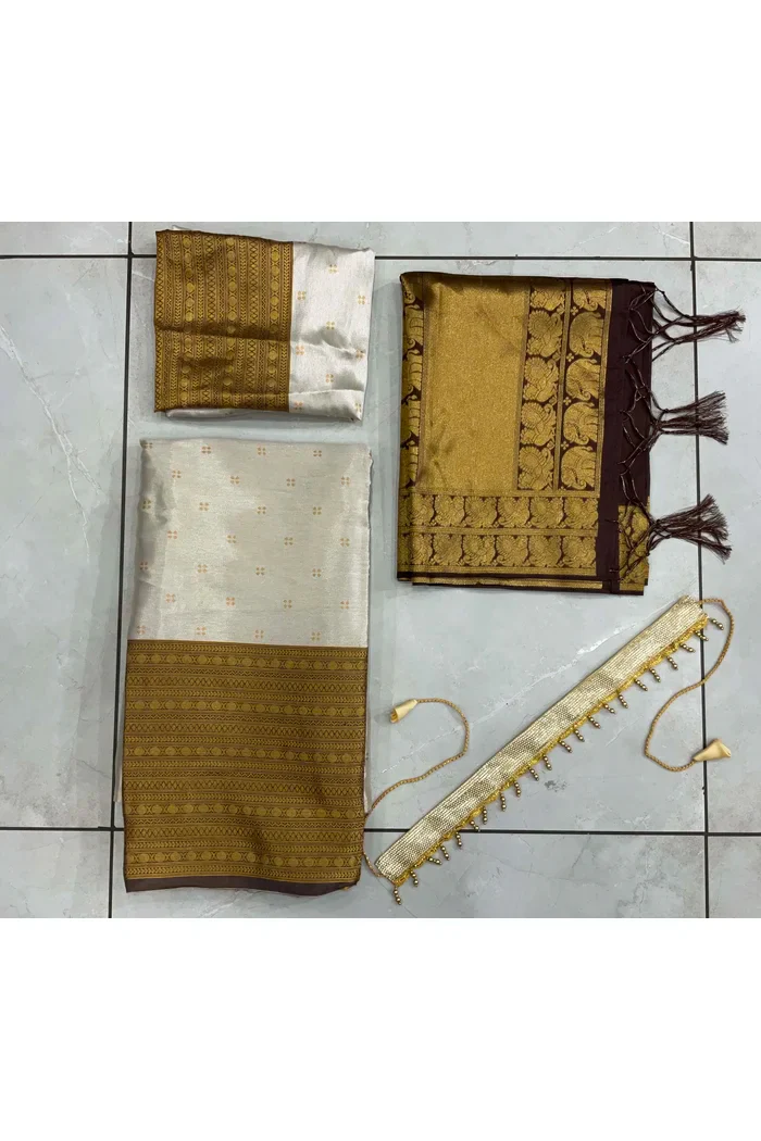 South Indian Festival Traditional Half Saree Yogeshwari - Image 29