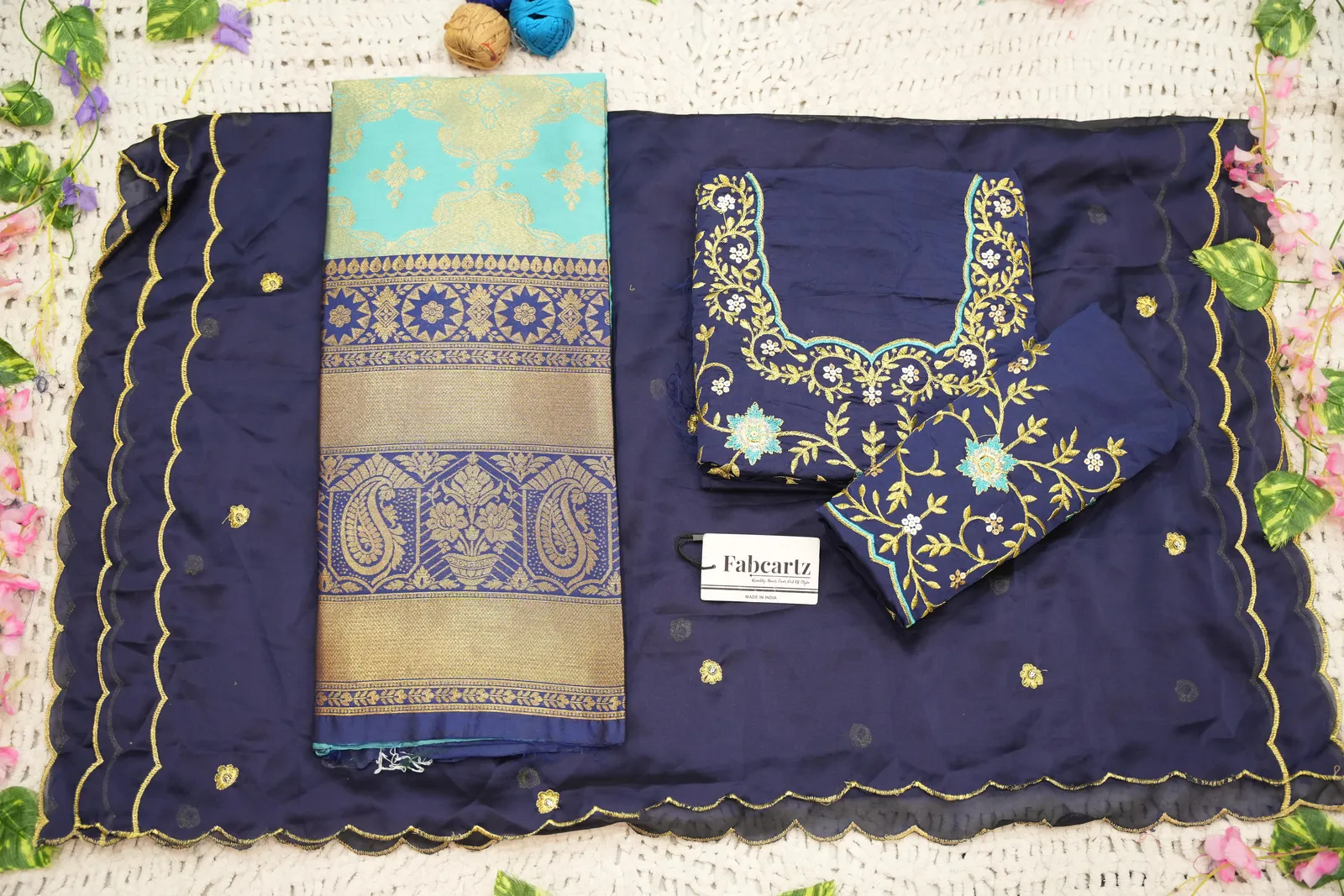 South Indian Festival Traditional Half Saree Yugitha - Image 45