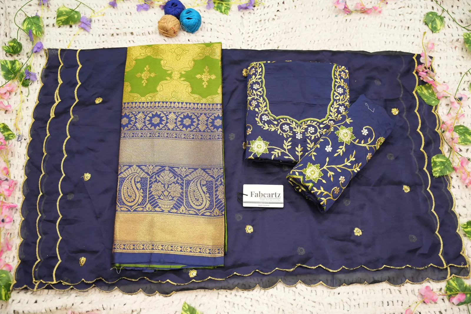 South Indian Festival Traditional Half Saree Yugitha - Image 9