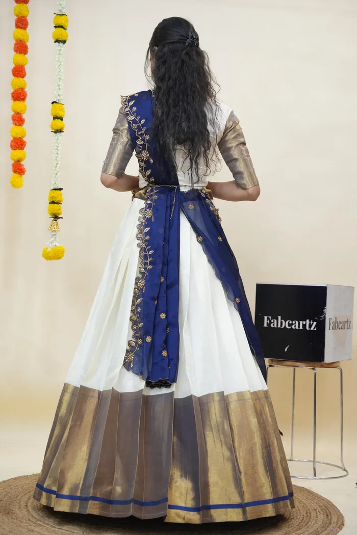 South Indian Festival Traditional Half Saree Zara - Image 20