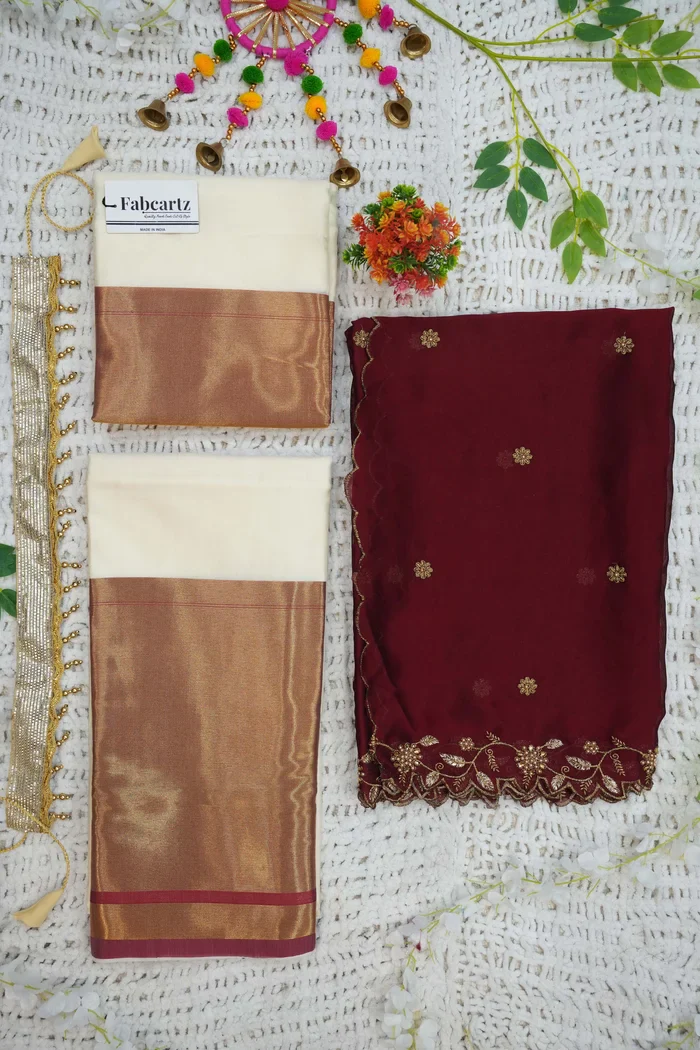 South Indian Festival Traditional Half Saree Zara - Image 30