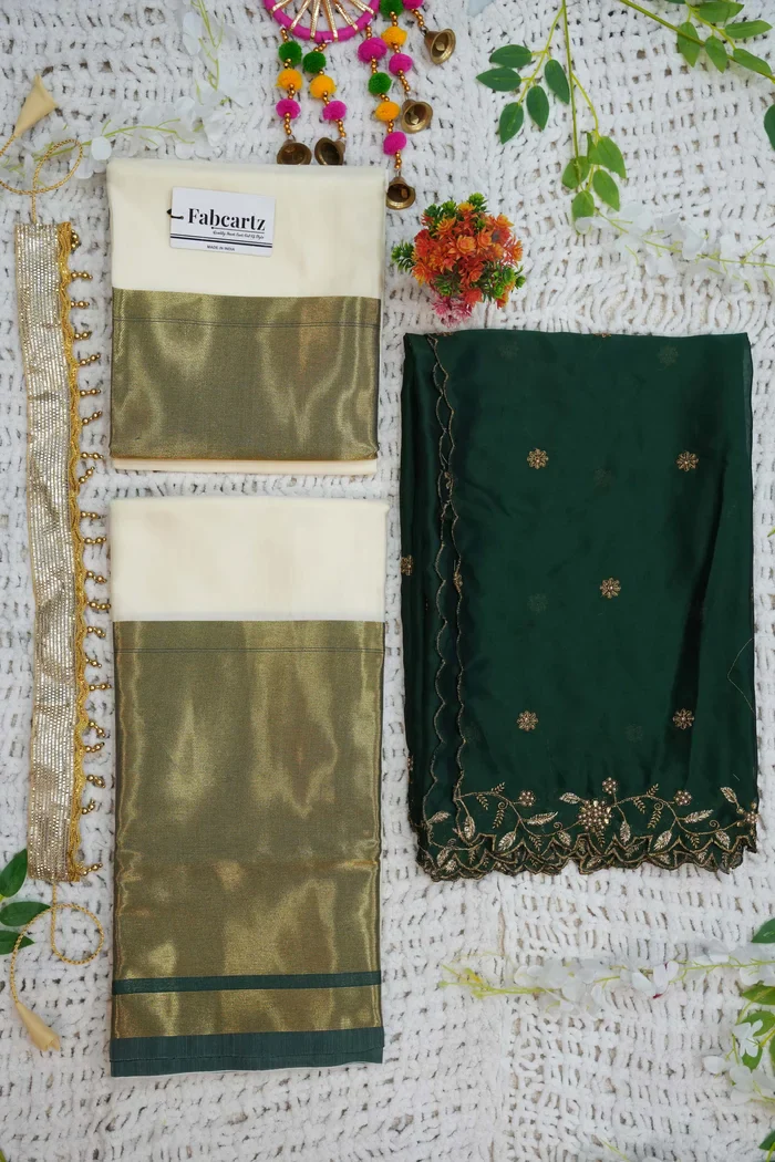 South Indian Festival Traditional Half Saree Zara - Image 34