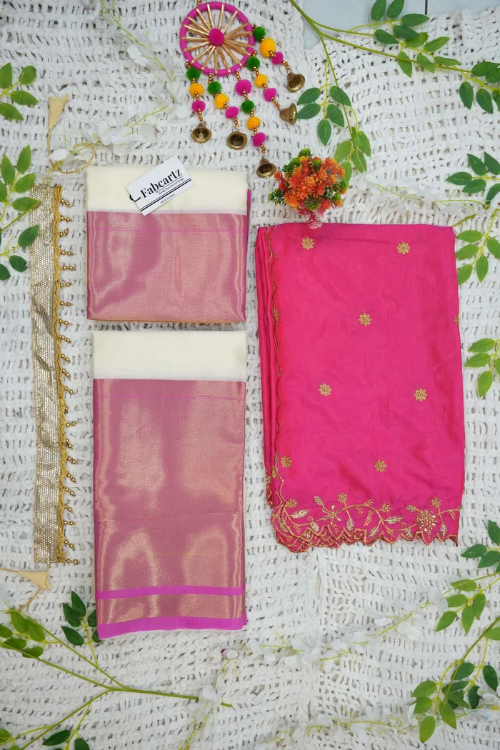 South Indian Festival Traditional Half Saree Zara - Image 38