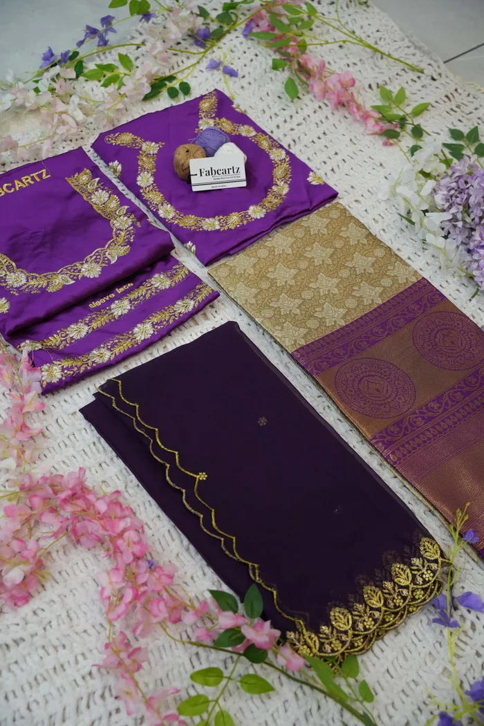 Women's Woven Design zari work Half Saree with Embroidered Blouse and Dupatta StarWars - Image 54
