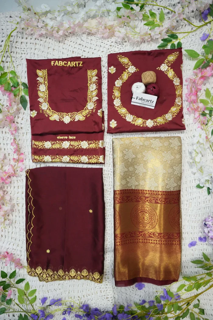 Women's Woven Design zari work Half Saree with Embroidered Blouse and Dupatta StarWars - Image 60