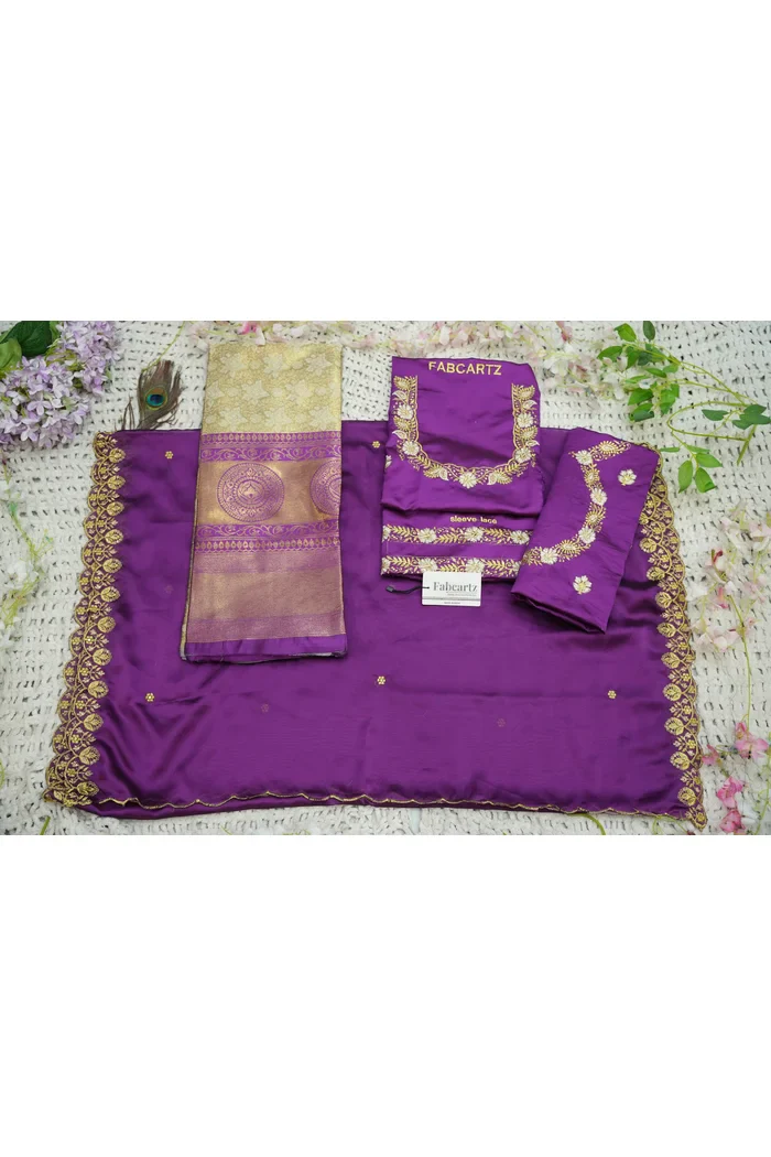 Women's Woven Design zari work Half Saree with Embroidered Blouse and Dupatta StarWars - Image 68