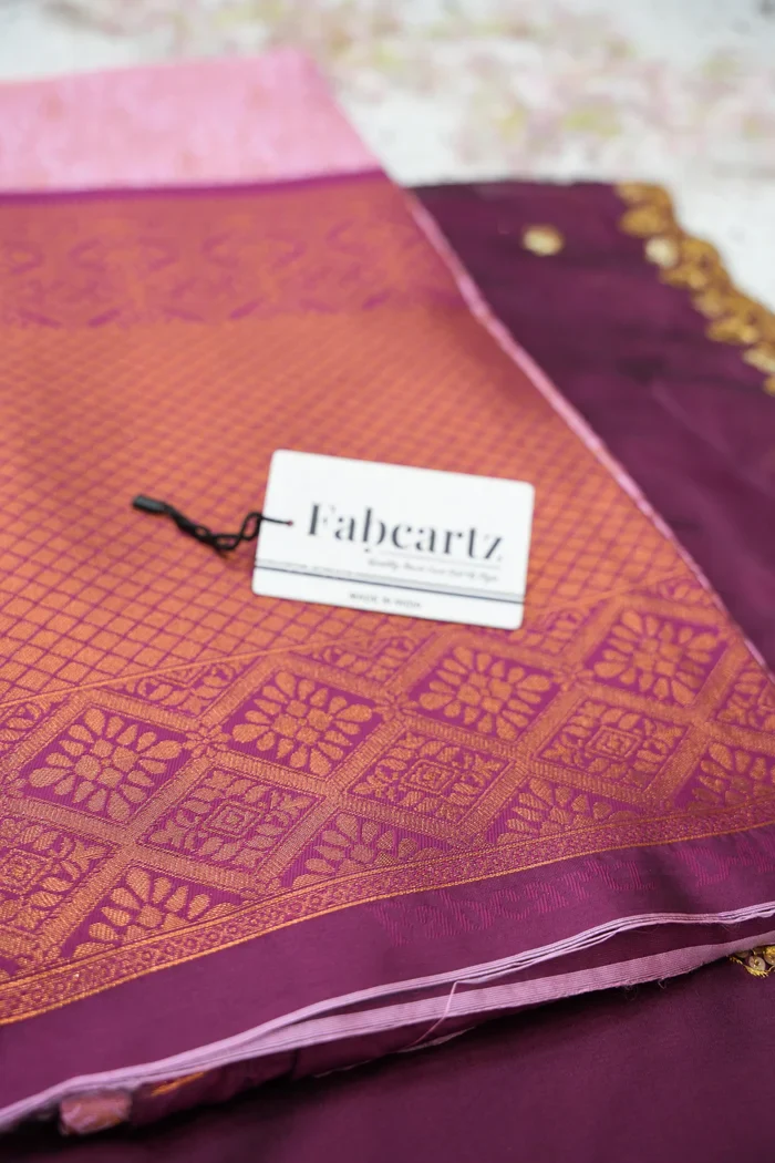 Women's Woven Design zari work Half Saree with Embroidered Blouse and Dupatta SudhaPattu - Image 60