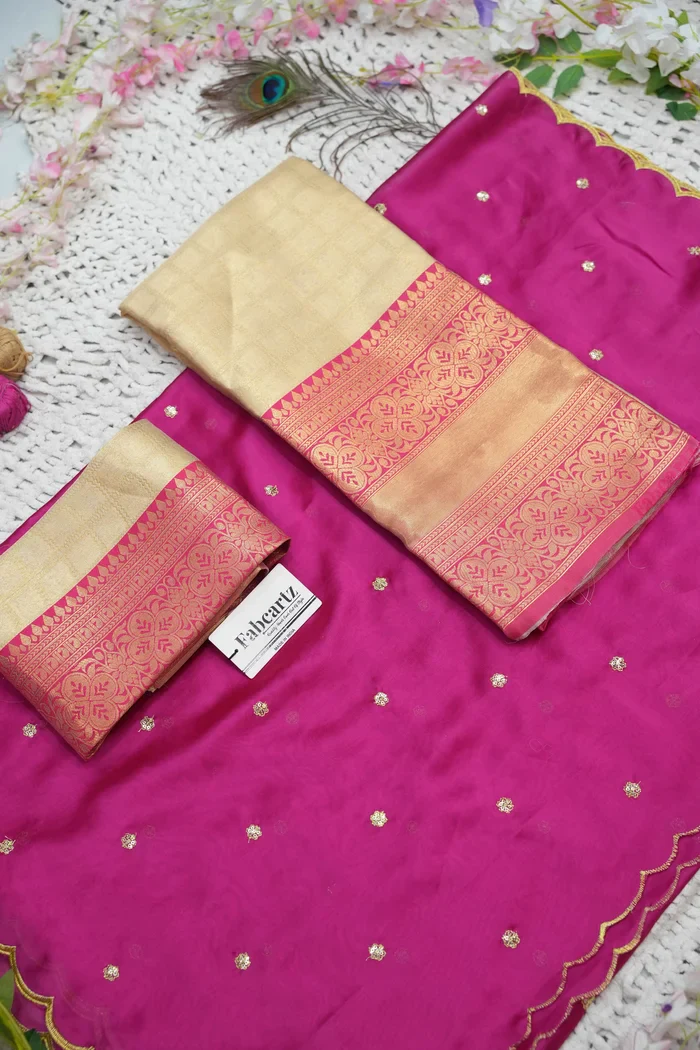 Women's Woven Design zari work Half Saree with Embroidered Blouse and Dupatta Darvika - Image 45