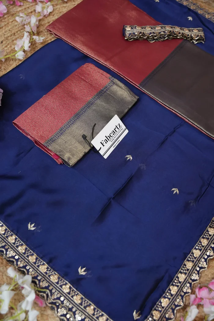 Women's Woven Design zari work Half Saree with Embroidered Blouse and Dupatta Kanika - Image 39