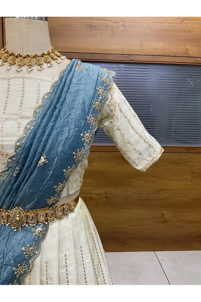 South Indian Festival Traditional Lehenga Choli Suneo - Image 10