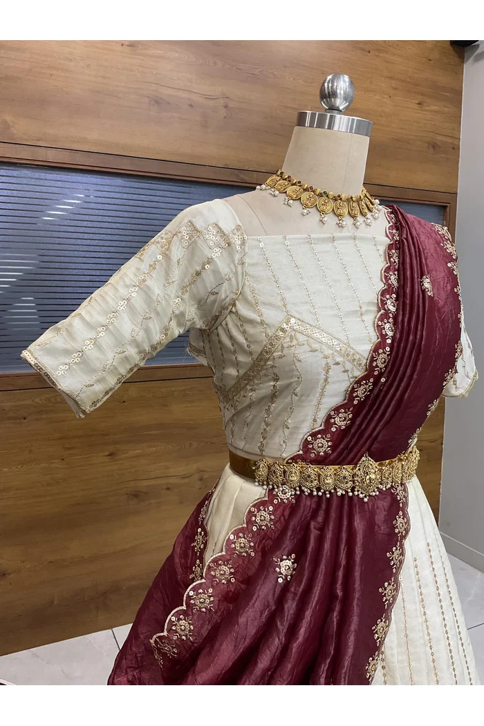 South Indian Festival Traditional Lehenga Choli Suneo - Image 13