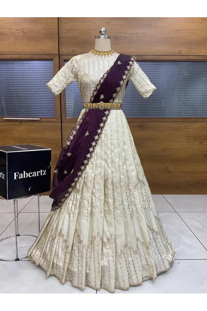 South Indian Festival Traditional Lehenga Choli Suneo - Image 32