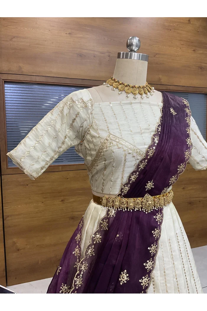 South Indian Festival Traditional Lehenga Choli Suneo - Image 35