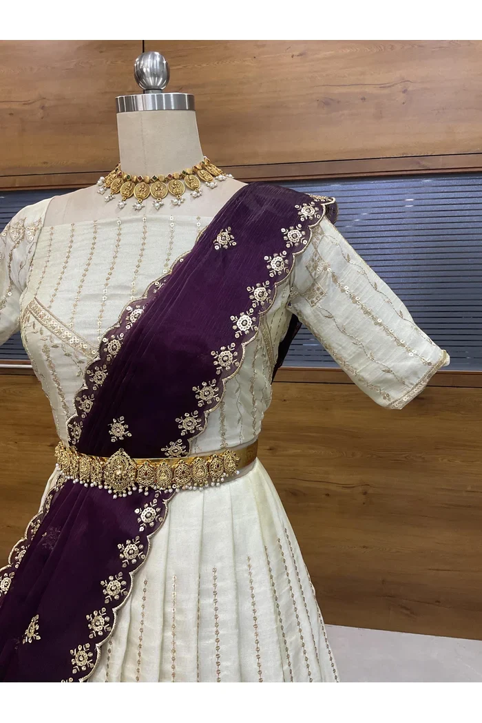 South Indian Festival Traditional Lehenga Choli Suneo - Image 36