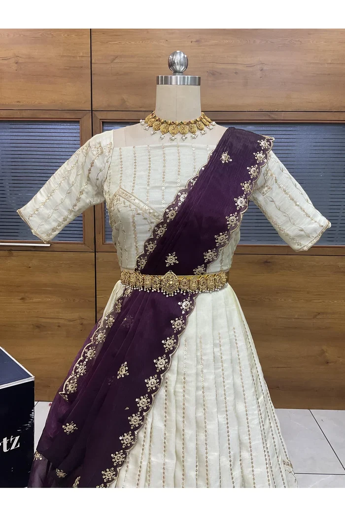 South Indian Festival Traditional Lehenga Choli Suneo - Image 38