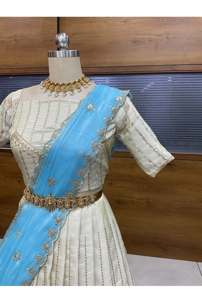 South Indian Festival Traditional Lehenga Choli Suneo - Image 42