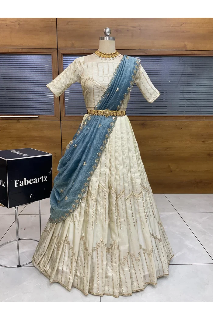 South Indian Festival Traditional Lehenga Choli Suneo - Image 6