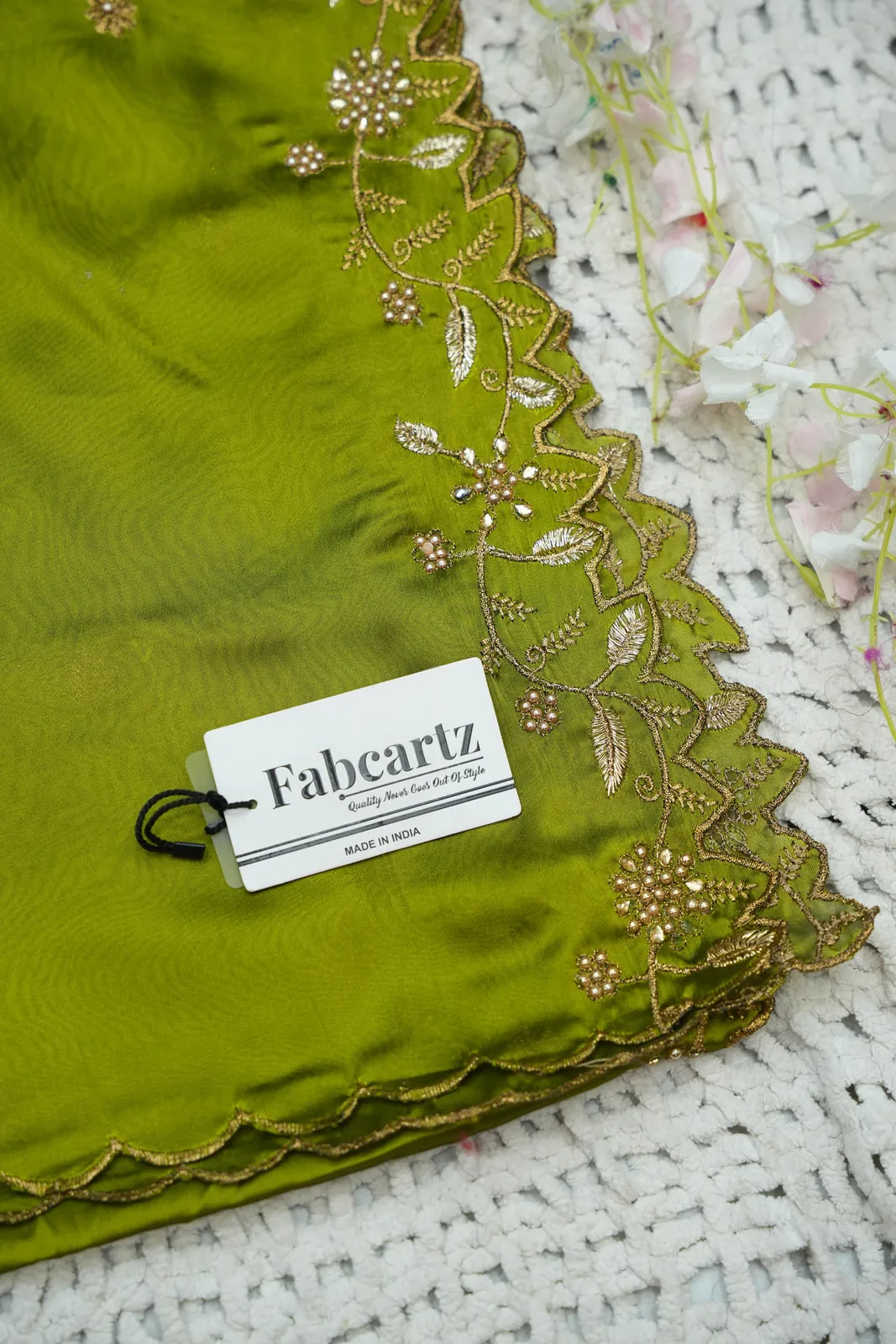 South Indian Festival Traditional Half Saree with Embroidered Blouse & Dupatta Udaya - Image 56