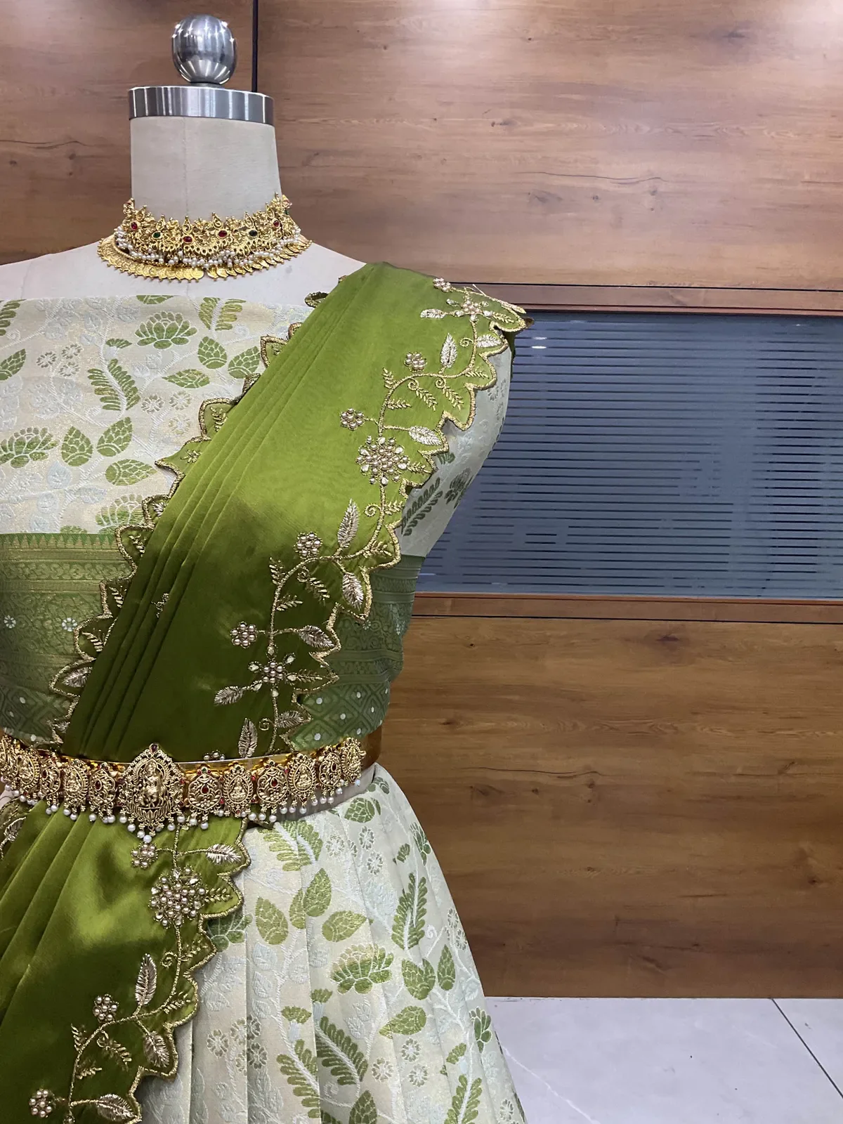 South Indian Festival Traditional Half Saree with Embroidered Blouse & Dupatta Udaya - Image 19