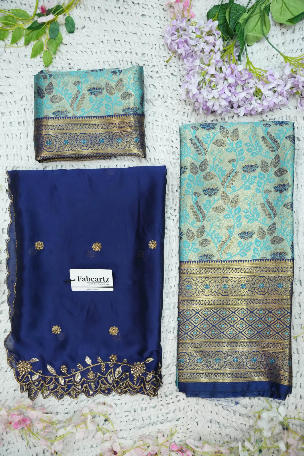 South Indian Festival Traditional Half Saree with Embroidered Blouse & Dupatta Udaya - Image 27