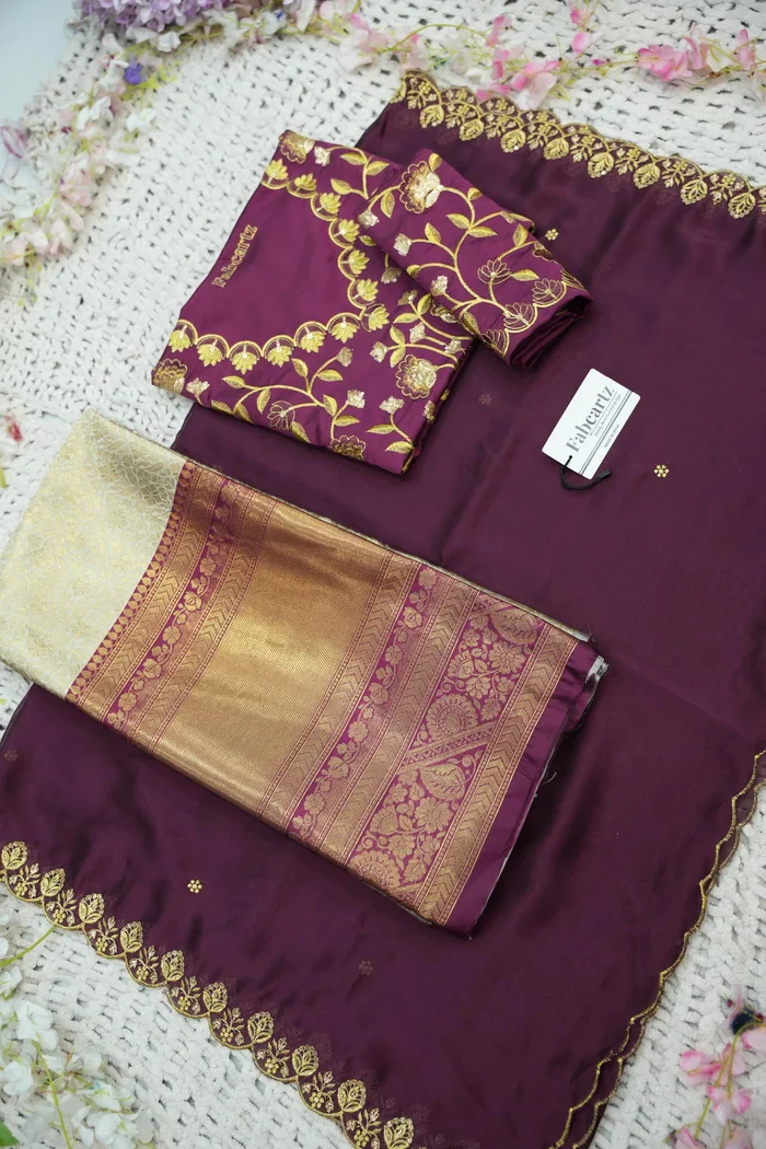 Women's Woven Design zari work Half Saree with Embroidered Blouse and Dupatta Keerthana - Image 51