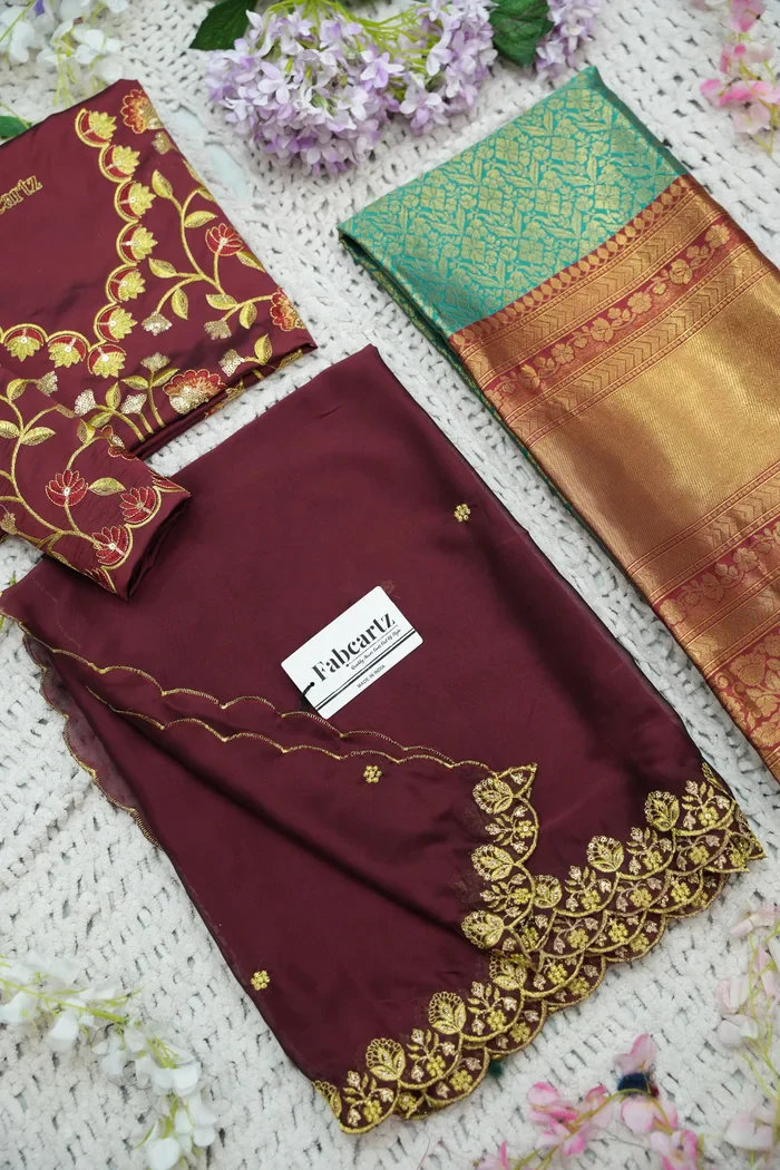 Women's Woven Design zari work Half Saree with Embroidered Blouse and Dupatta Keerthana - Image 65