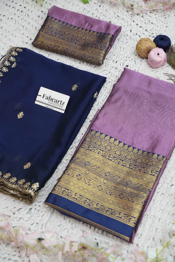 Women's Woven Design zari work Half Saree with Embroidered Blouse and Dupatta Velprita - Image 34