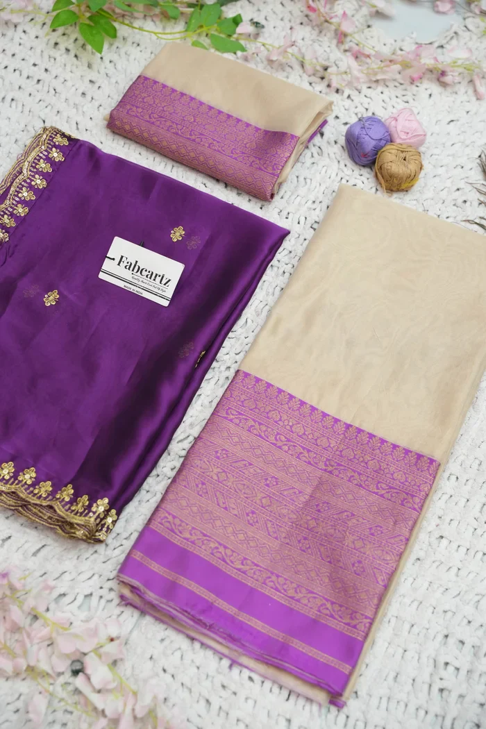 Women's Woven Design zari work Half Saree with Embroidered Blouse and Dupatta Velprita - Image 40