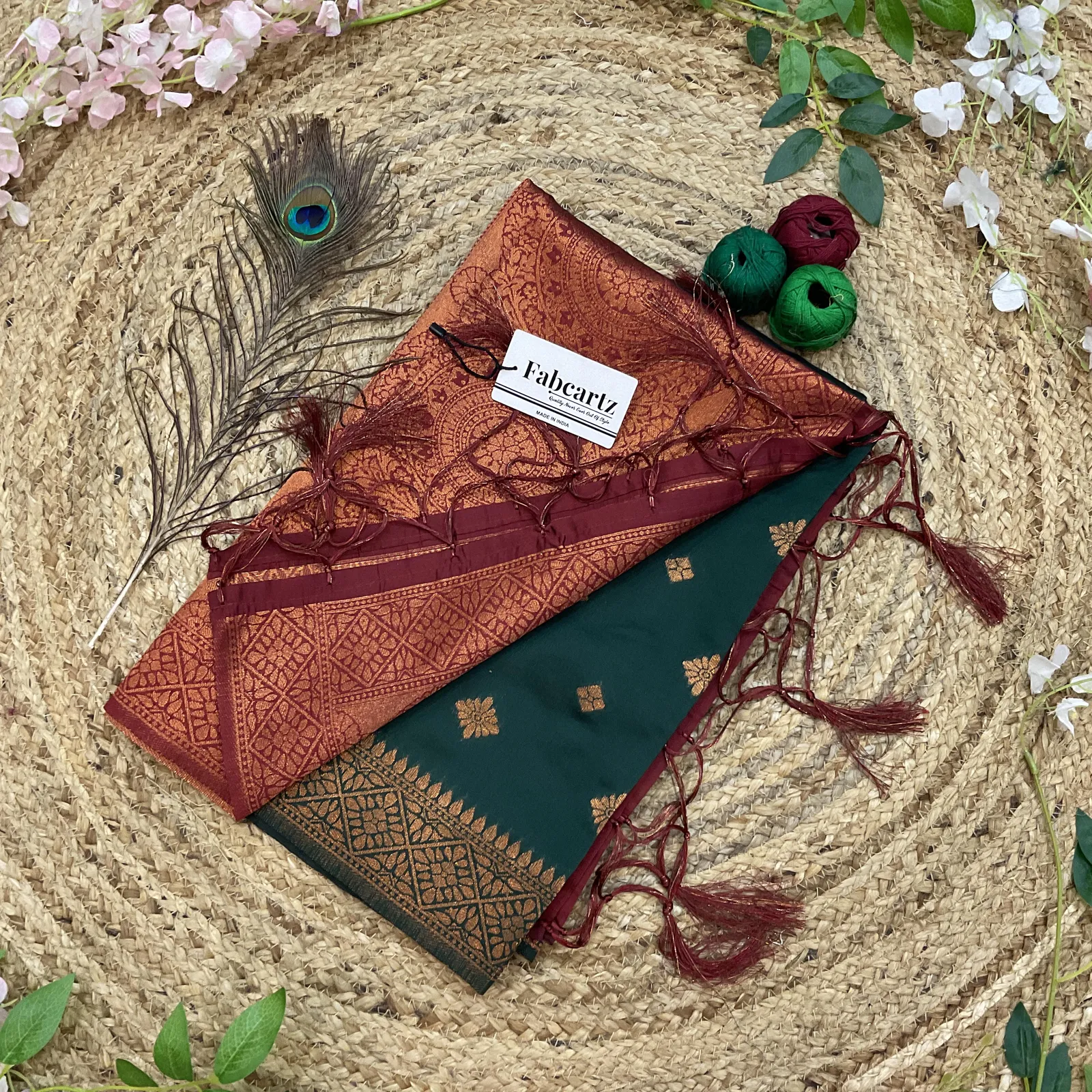 Beautiful Jacquard Woven Design Dupatta for women | Only Dupatta VishnuDup - Image 3