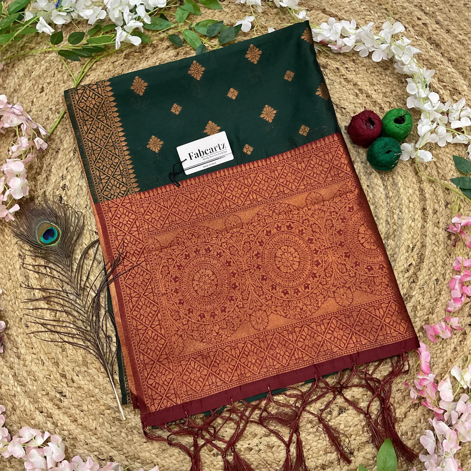 Beautiful Jacquard Woven Design Dupatta for women | Only Dupatta VishnuDup - Image 5