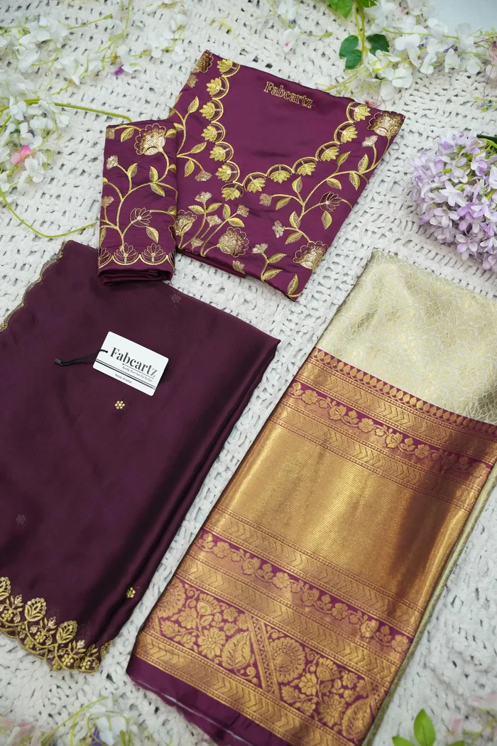 Women's Woven Design zari work Half Saree with Embroidered Blouse and Dupatta Keerthana Kv - Image 66
