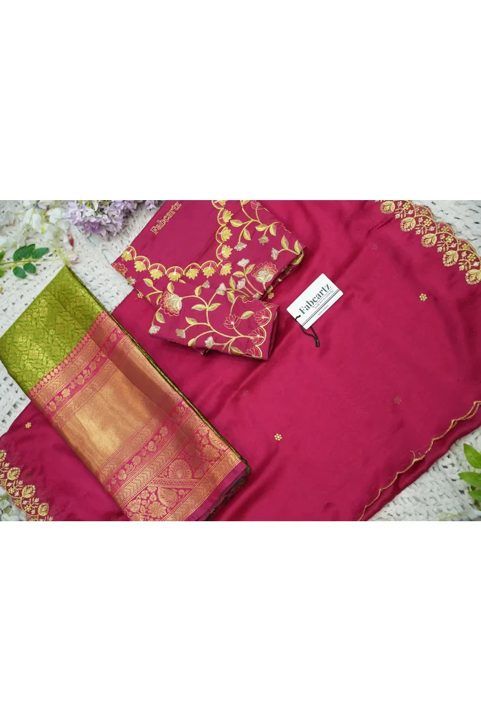 Women's Woven Design zari work Half Saree with Embroidered Blouse and Dupatta Keerthana Kv - Image 79