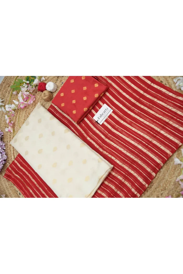 South Indian Festival Traditional Half Saree with Embroidered Blouse & Dupatta Yamuna KV - Image 46