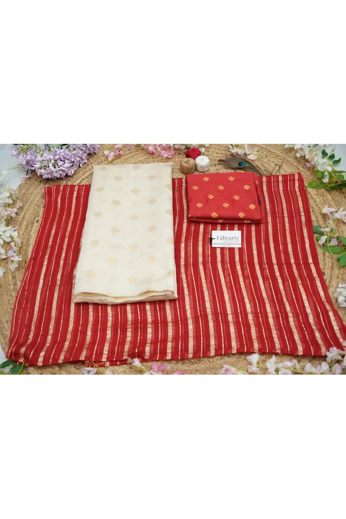 South Indian Festival Traditional Half Saree with Embroidered Blouse & Dupatta Yamuna KV - Image 48
